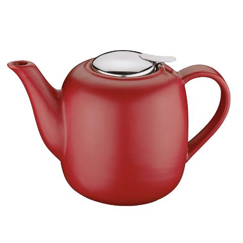 Teiera in ceramica colorata con infusore acciaio inox lt 1,5 Kuchenprofi LONDON