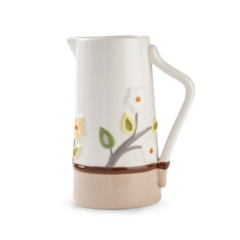 Caraffa in ceramica smaltata decorata Egan L ALBERO DELLA VITA