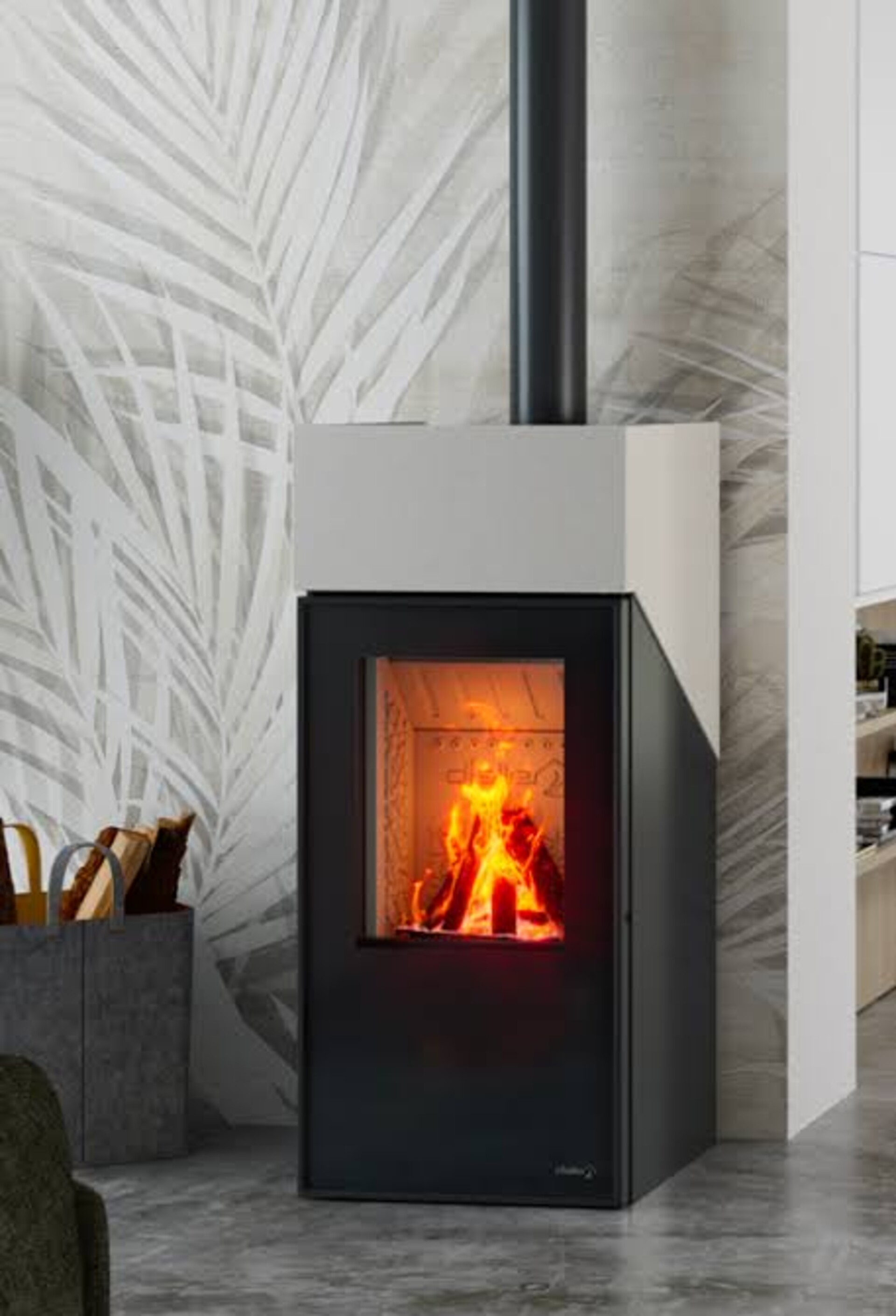 STUFA LEGNA/PELLET DIELLE PONENTE HYBRID 80