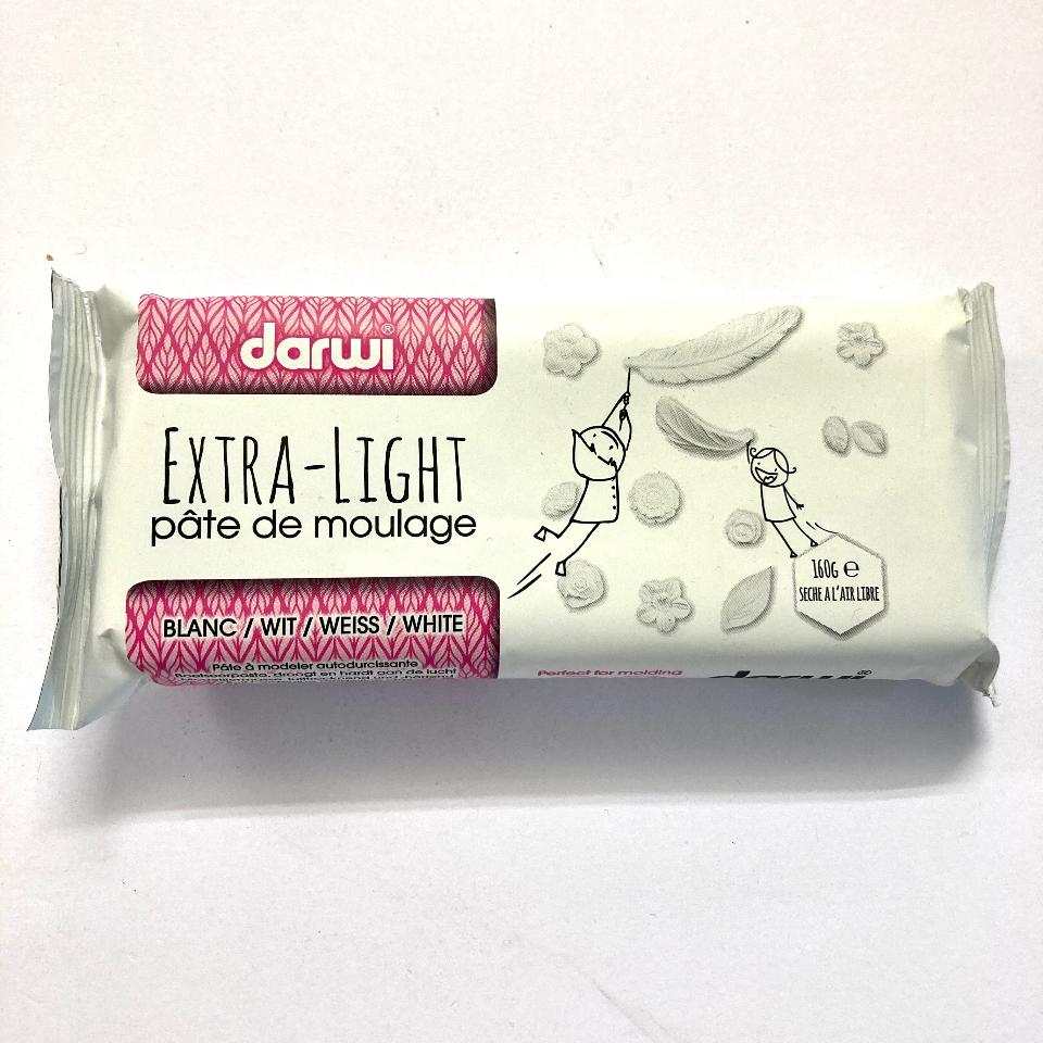 Pasta  per modellare EXTRA - LIGHT darwi colore bianco panetto da 160 g