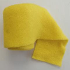 fascia di feltro in lana cotta colore giallo stafil 15cm x 1 mt