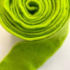 Fascia di feltro in lana cotta colore verde prato stafil 15cm x 1 mt