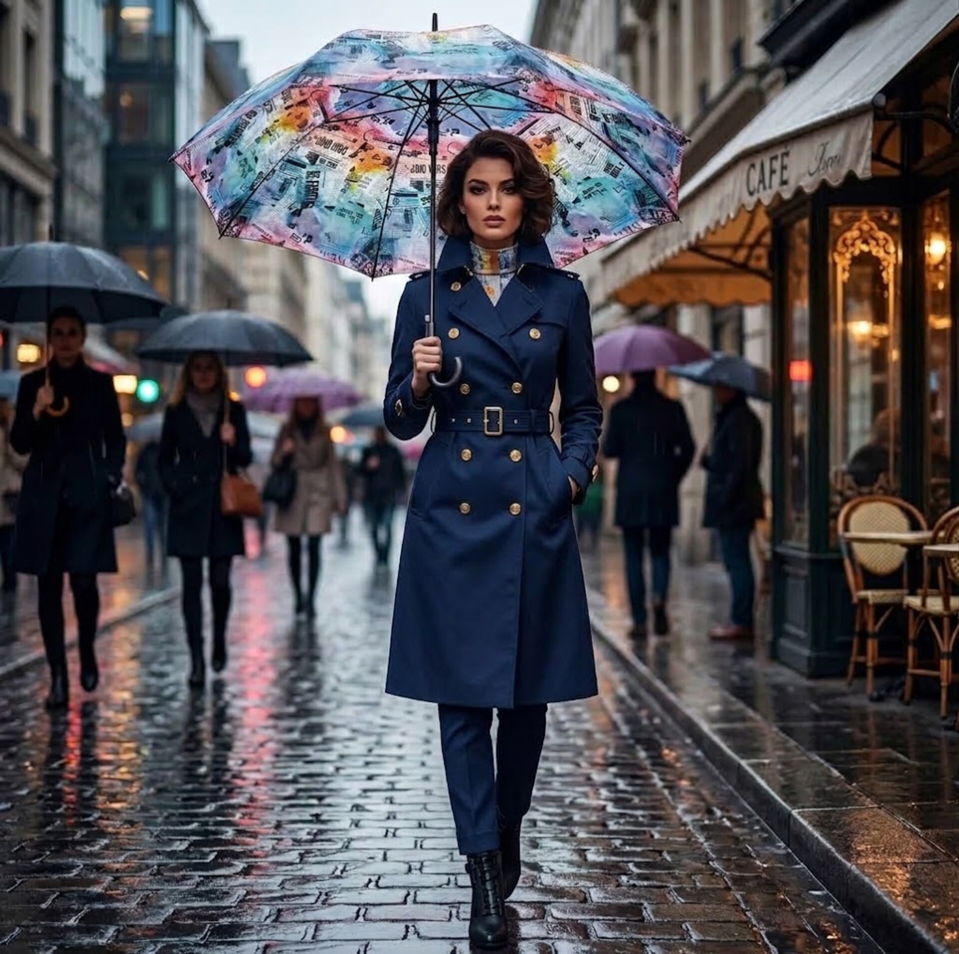 Ombrello Lungo Donna DOPPLER linea GOOD NEWS