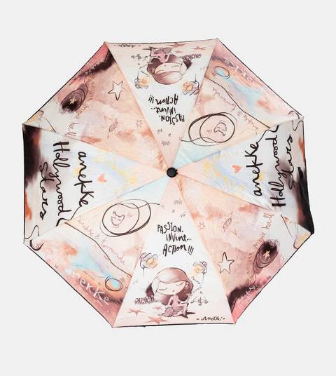 Ombrello Donna Mini Apri e Chiudi 38473-101 ANEKKE HOLLYWOOD