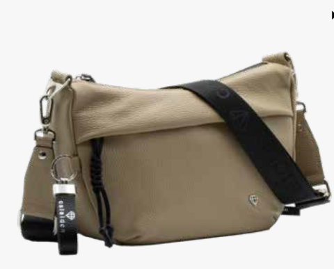 Borsa Tracolla Beige Caleidos linea pelle