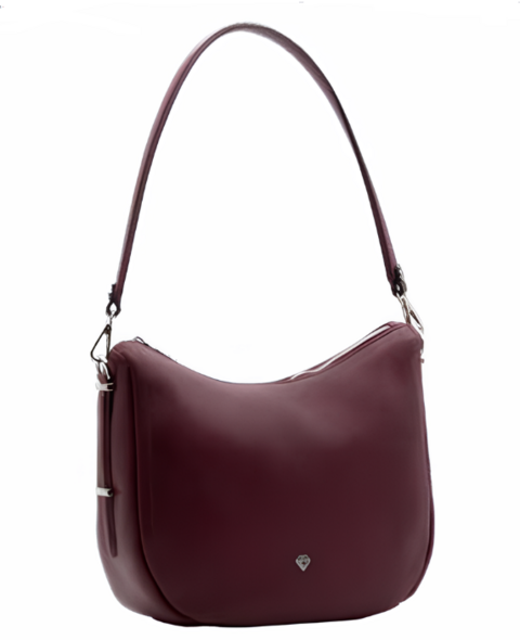 Borsa Tracolla in pelle  Bordo Caleidos linea pelle