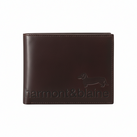 PORTAFOGLIO UOMO IN PELLE DARK BROWN Harmont & Blaine
