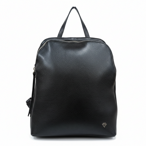 BORSA A ZAINO 2 SCOMPARTI NERA PELLE Caleidos PELLE