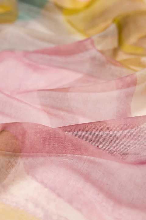 FOULARD CON STAMPA ROSA BLOOM ANEKKE Linea BLOOM
