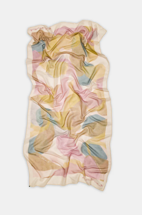 FOULARD CON STAMPA ROSA BLOOM ANEKKE Linea BLOOM