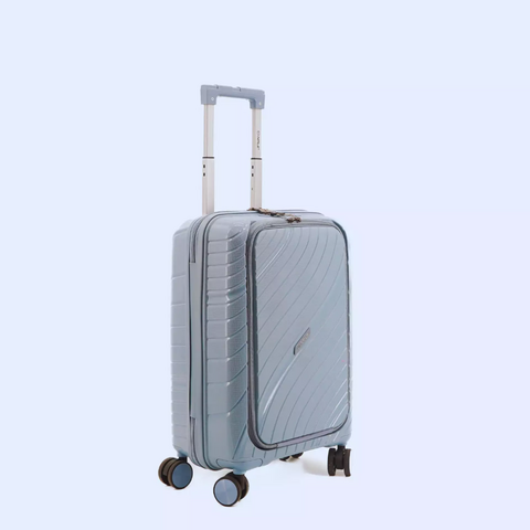 Set 3 trolley grande - medio - cabina- p/c Azzurro NPLE Linea travel guard pro