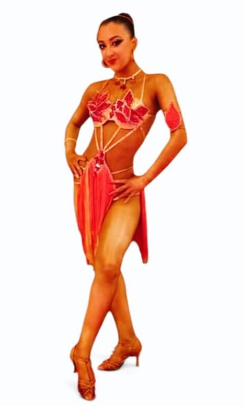 Abito danza Latino Lidya Dance Abito per ballo latino