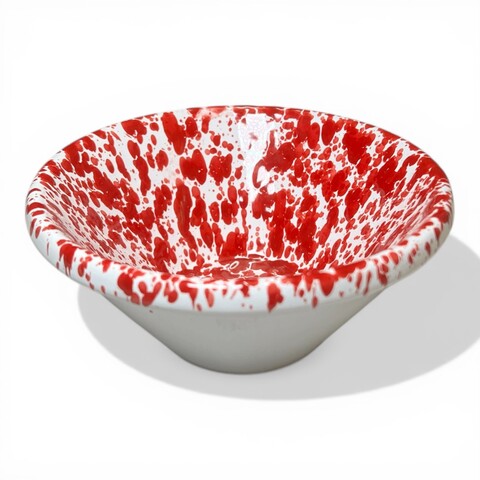 Ciotola lemmo media decoro screziato in ceramica siciliana Produzione artigianale di Santo Stefano di Camastra Diametro 15cm