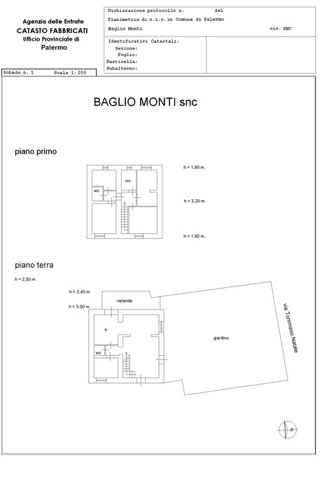 Fabbricato indipendente in Vendita a Palermo Cardillo