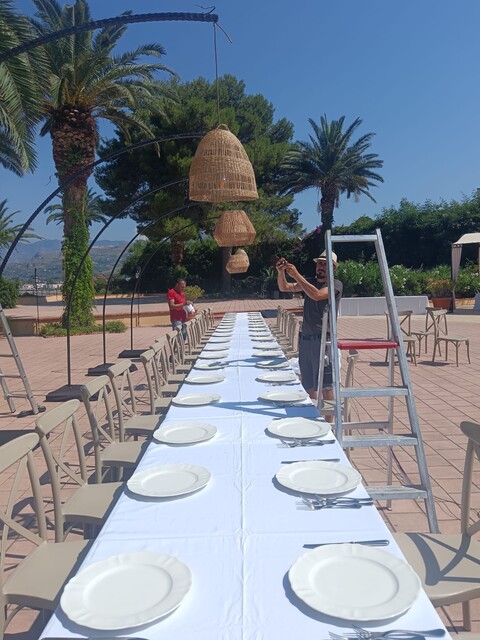 PARALUME RATTAN VIMINI MIDOLLINO NASSE Luminarie Matrimonio