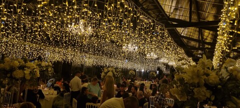 CIELO STELLATO con TENDINE ICE LIGHT TETTO DI LUCI Luminarie Matrimonio