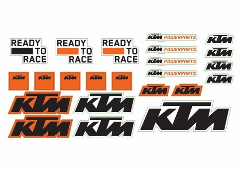 Foglio degli adesivi KTM