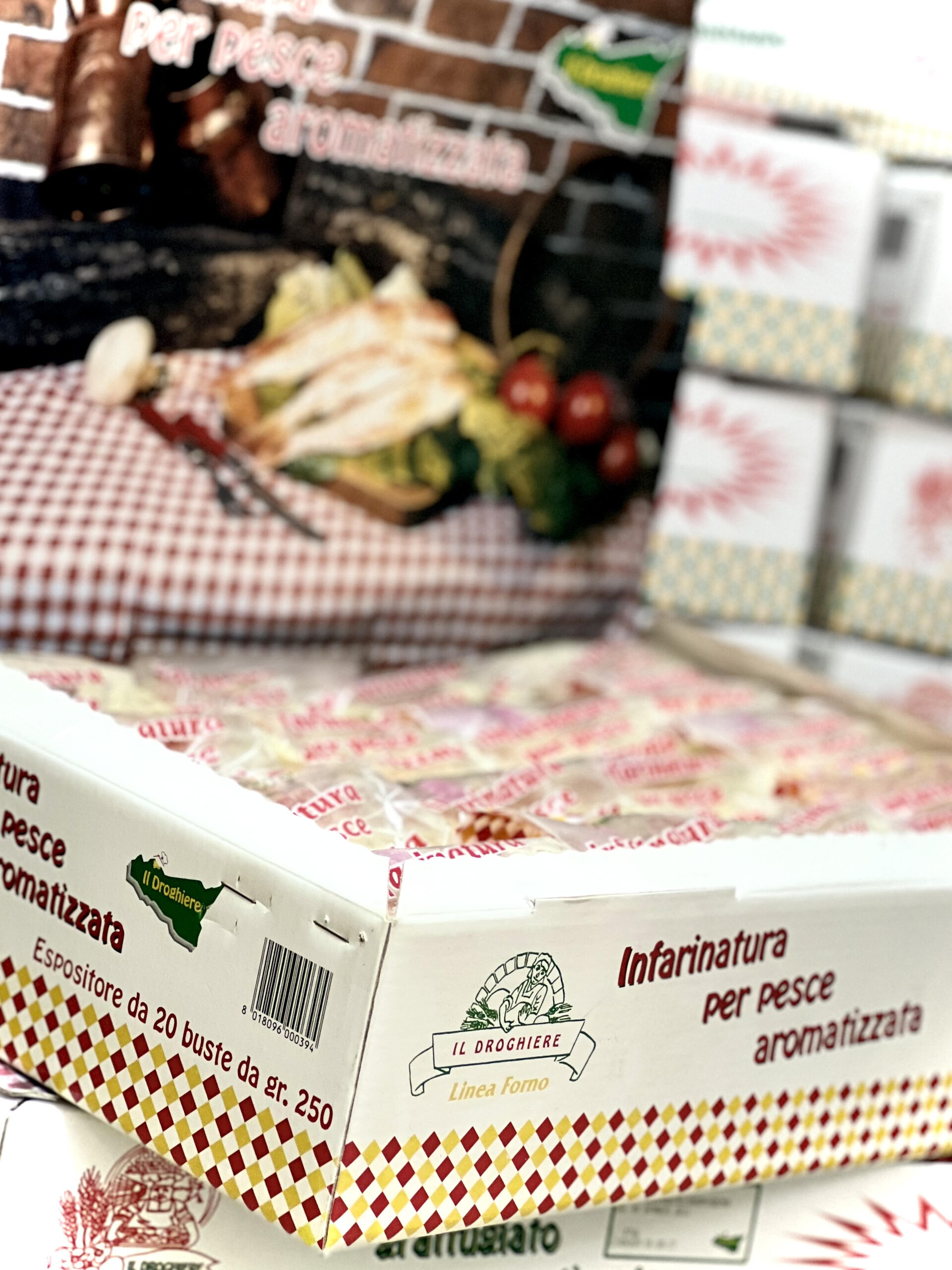 Infarinatura per pesce aromatizzata in busta