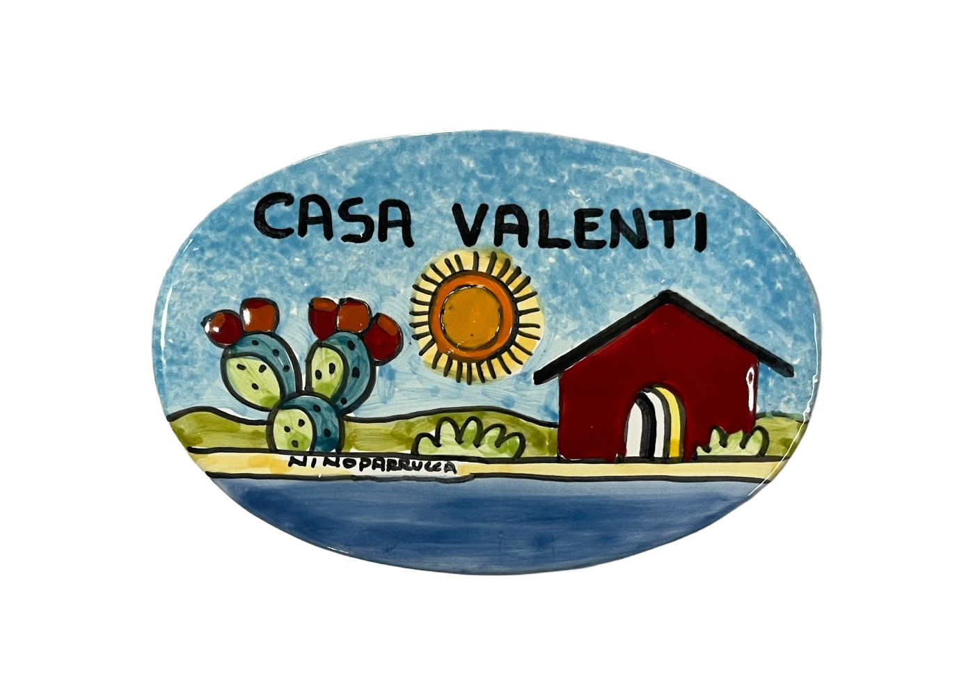 Piastrella Ovale VARI DECORI Nino Parrucca