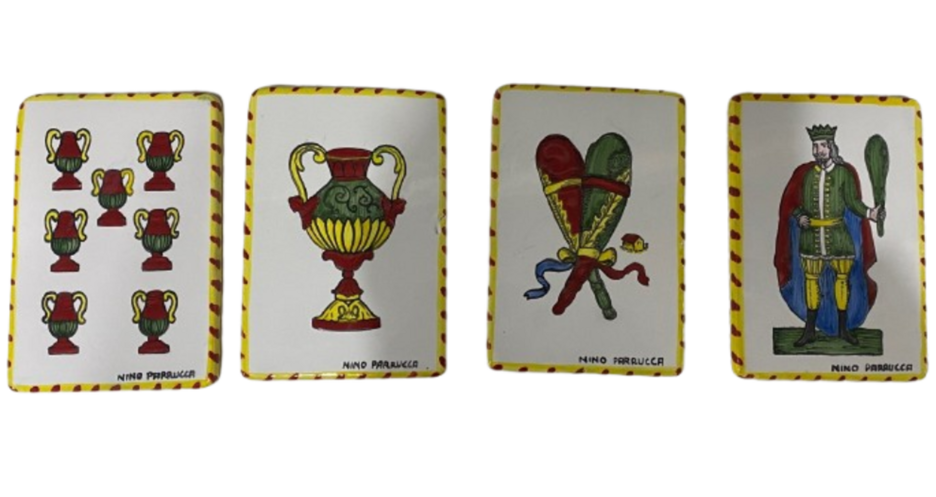 Piastrella carta siciliana cm.10,5x15 Nino Parrucca