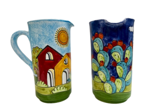 Brocca Cilindrica da 1,5LT. Nino Parrucca in ceramica