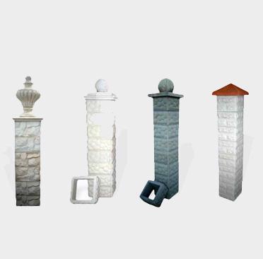 Pilastri modulari e Pannelli in finta pietra