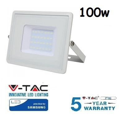 Proiettore Led 100W Luce Calda SLIM 8000 Lumen PRO V-TAC