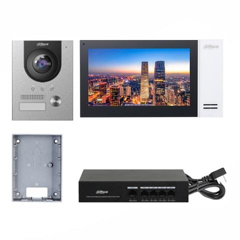 DAHUA - kit Videocitofono IP POE monitor 7