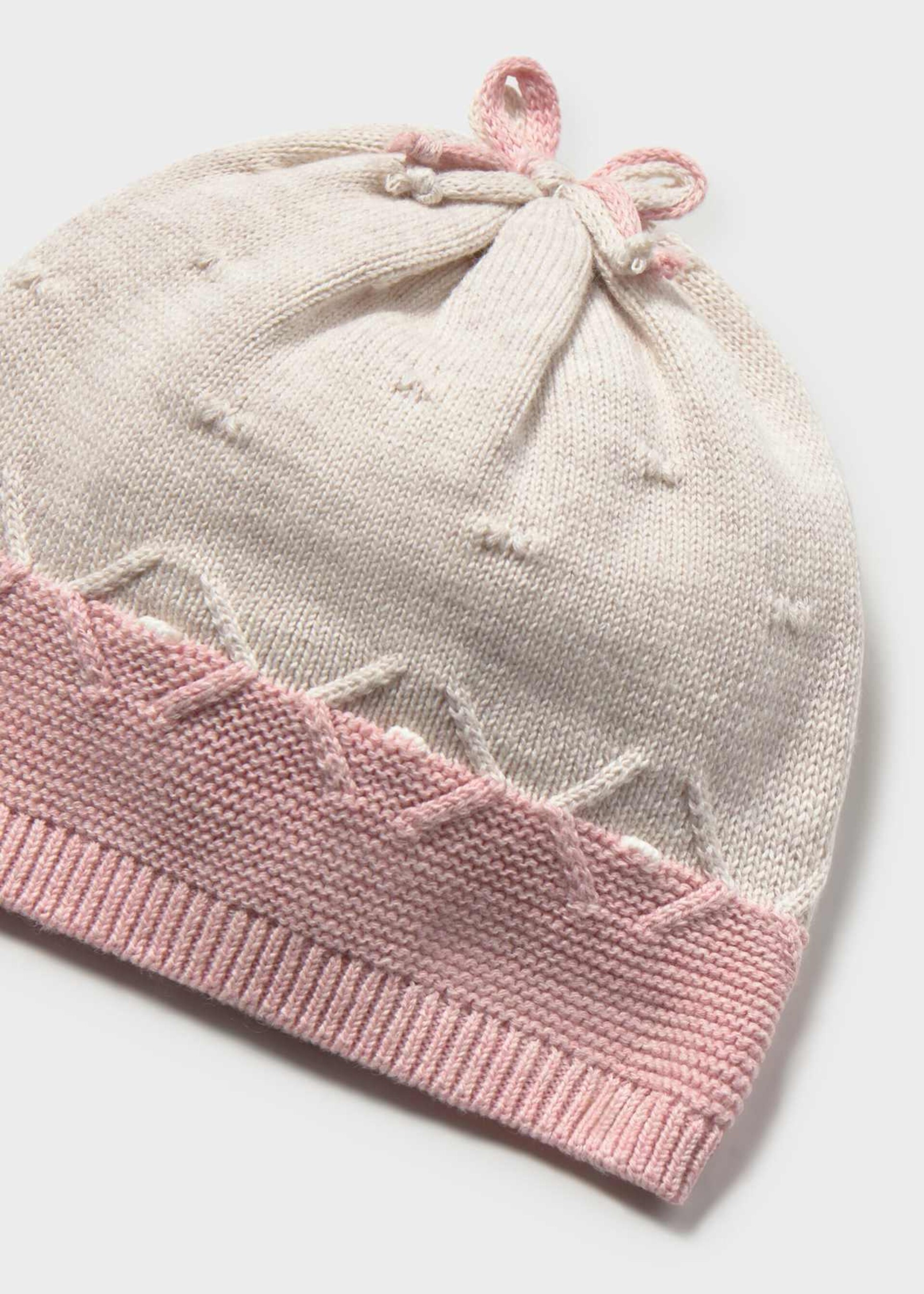 Completo 3 pezzi in caldo cotone Panna / Rosa Mayoral