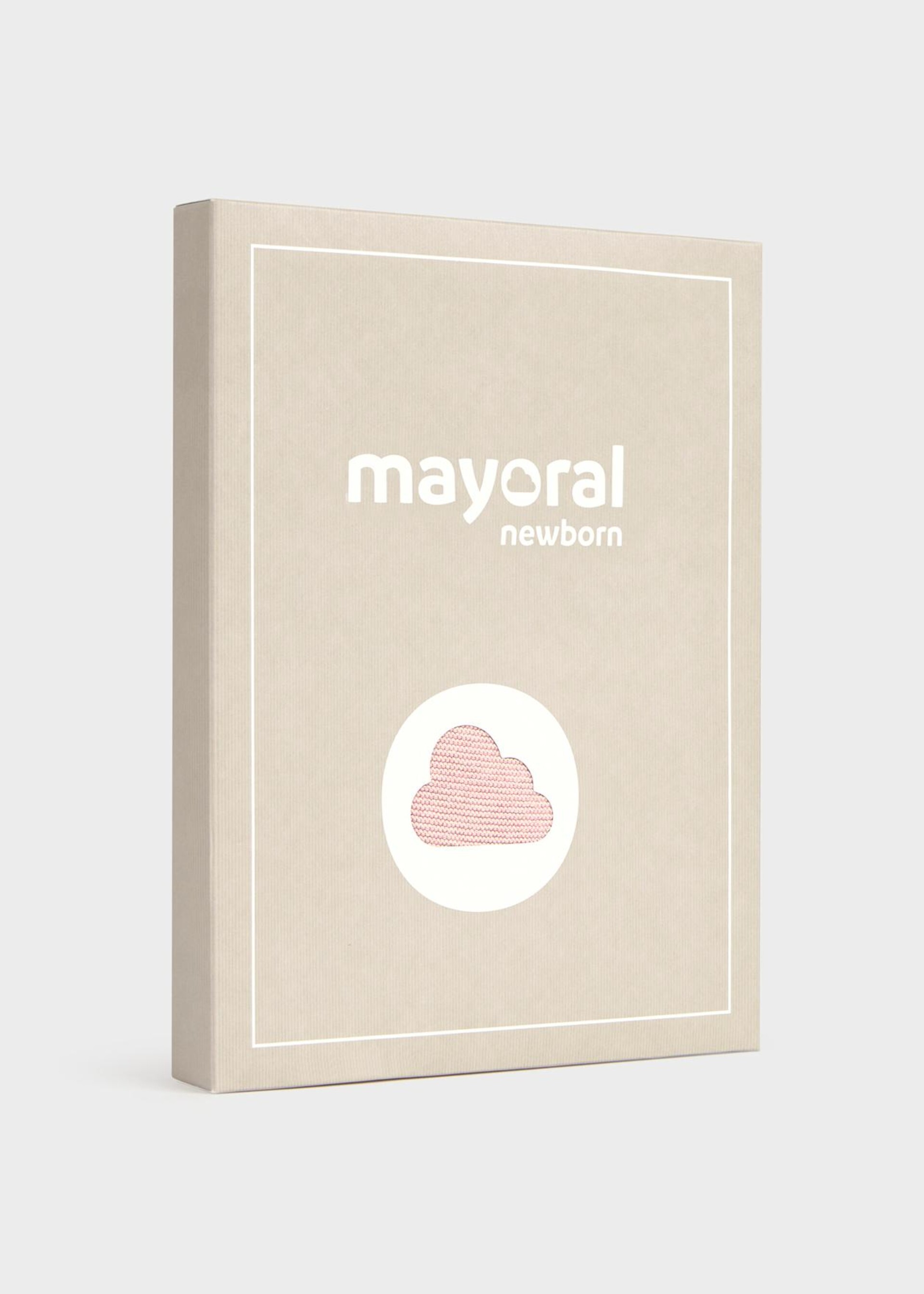 Completo 3 pezzi in caldo cotone Panna / Rosa Mayoral