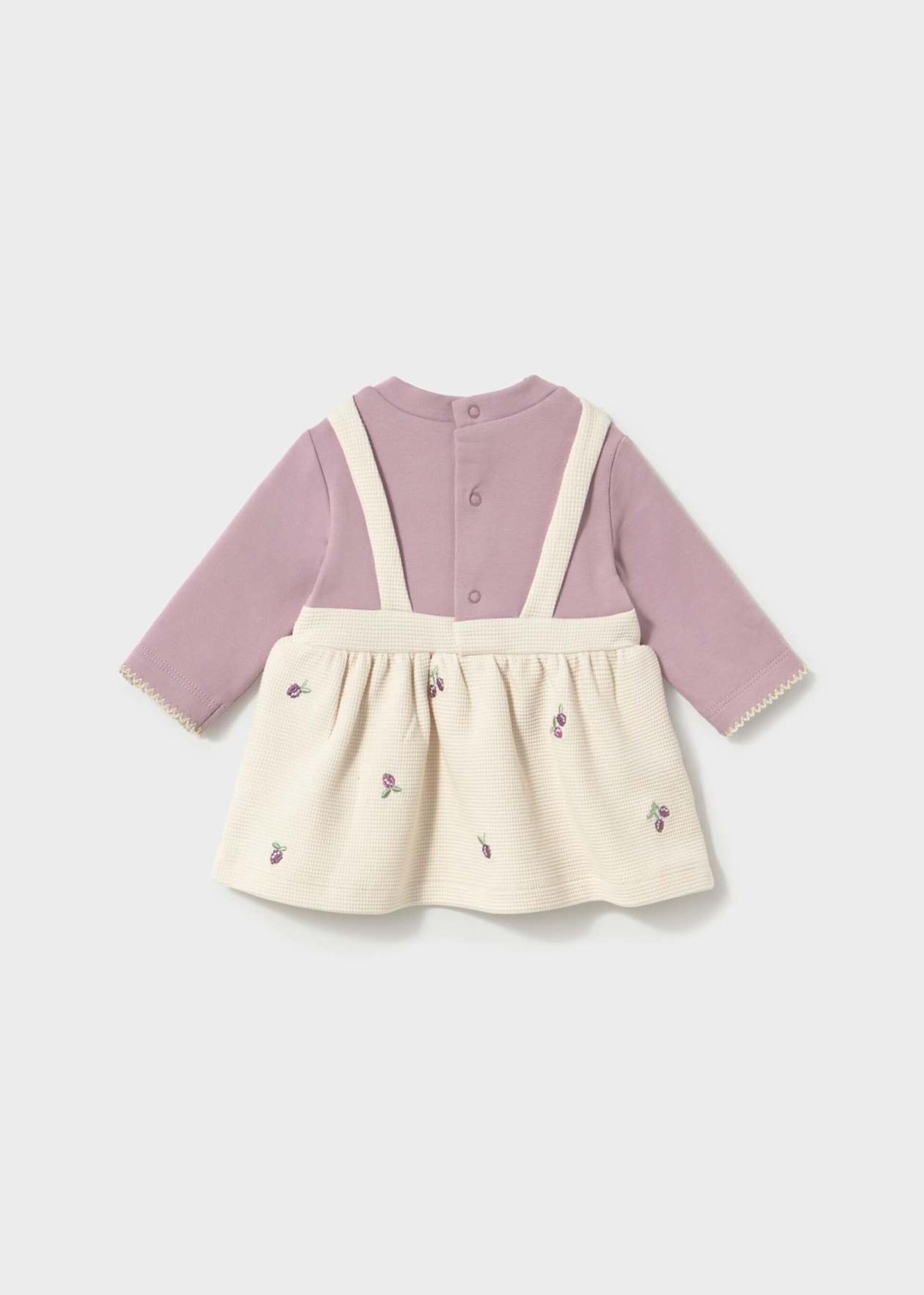 Vestito in caldo cotone con salopette integrata Malva Mayoral
