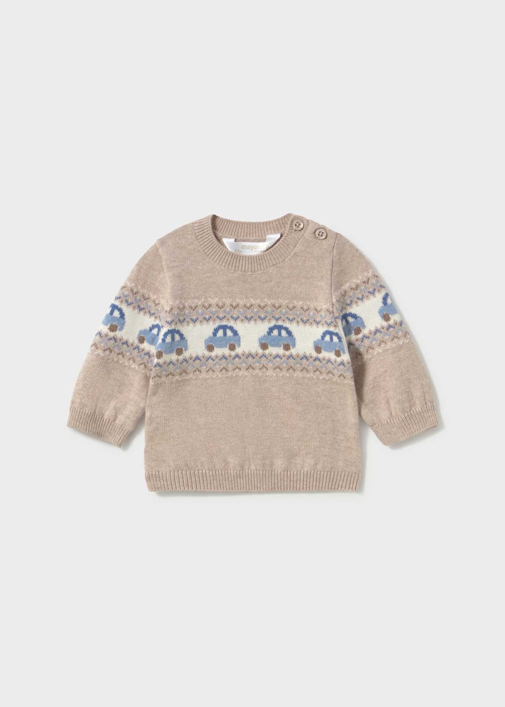 Maglione neonato in caldo cotone Beige Mayoral