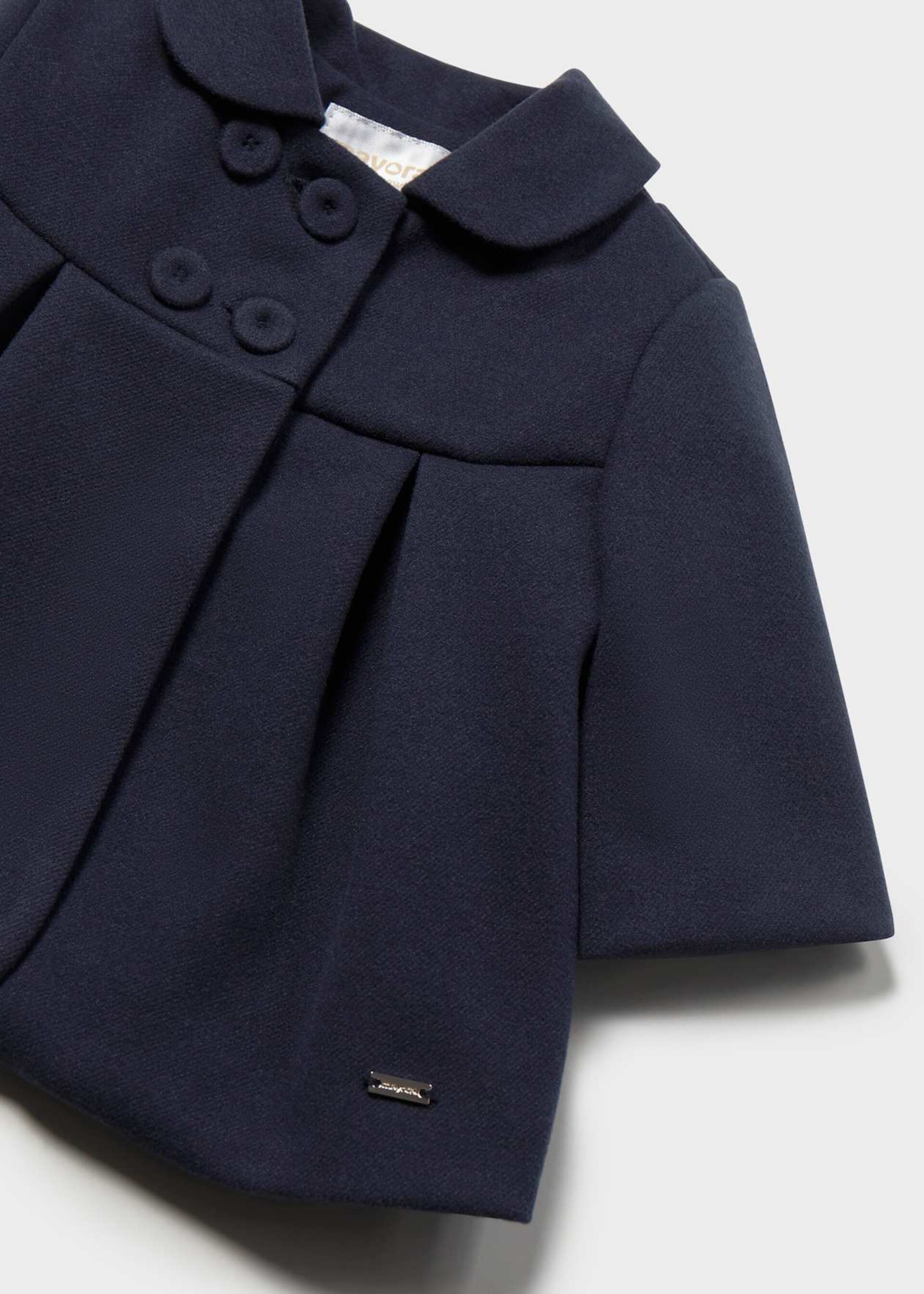 Cappotto in panno neonata Blu Mayoral