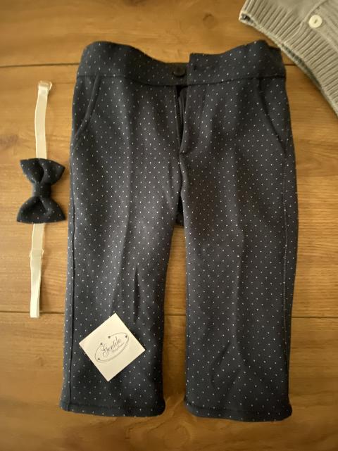 Abito Elegante Grigio/Blu taglia 9 mesi Bimbalò