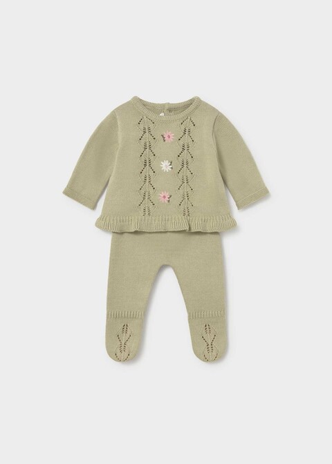 Completo 2 pezzi in caldo cotone Verde Mayoral