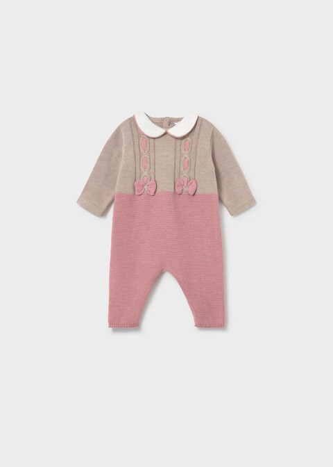 Tutina in caldo cotone Beige / Rosa Cipria Mayoral