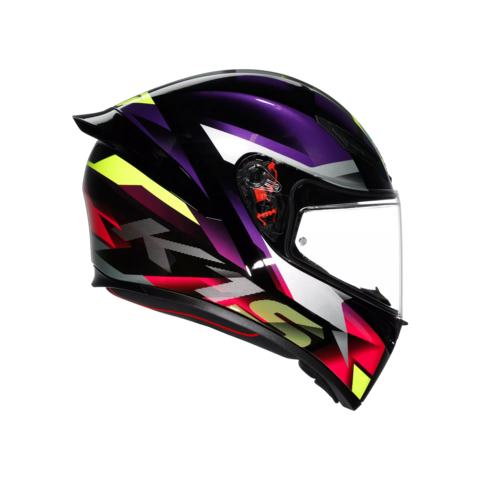 K1-S FASTLAP CASCO MOTO INTEGRALE AGV BLACK/PURPLE/PINK