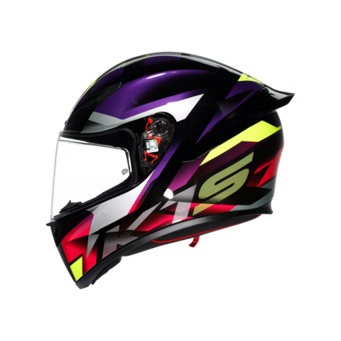 K1-S FASTLAP CASCO MOTO INTEGRALE AGV BLACK/PURPLE/PINK