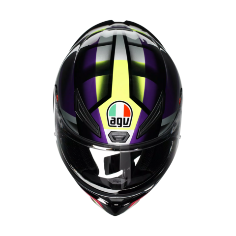 K1-S FASTLAP CASCO MOTO INTEGRALE AGV BLACK/PURPLE/PINK