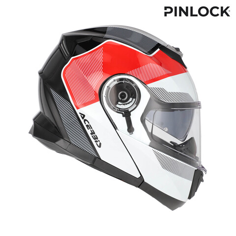 CASCO MODULARE SEREL 22-06 ACERBIS BIANCO ROSSO