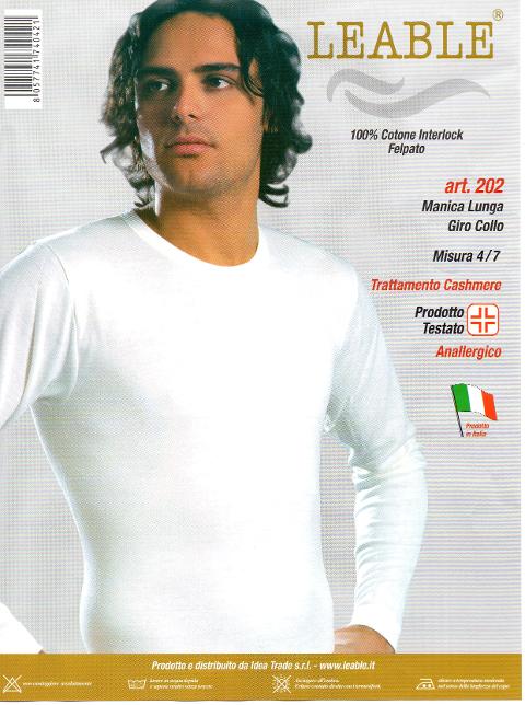 Maglia manica lunga (confezioni da 3 capi) LEABLE ART.202