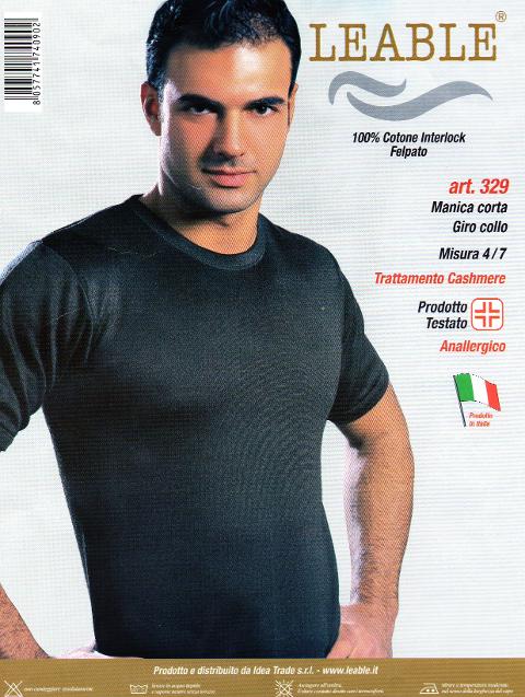 Maglia manica corta LEABLE ART.329 (confezione da 3 capi)