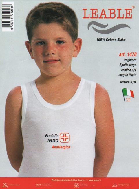 Leable canottiere bimbo (3 maglie) Leable Art. 1478