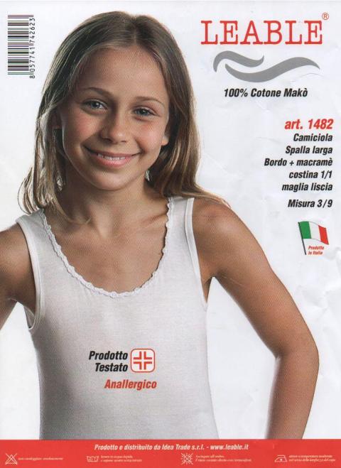 Leable canottiera Bimba (3 maglie) Leable Art. 1482