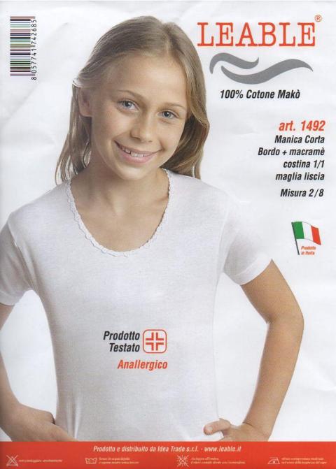 Leable Maglia Bimba (3 maglie) Leable Art. 1492