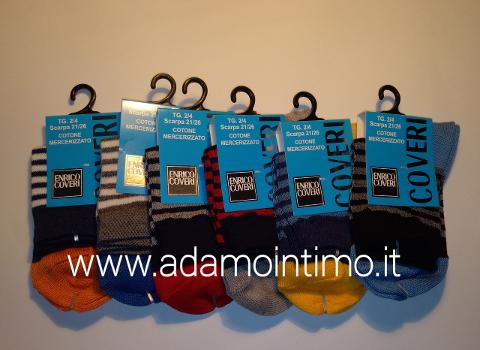 6 Paia Calza Corta Bimbo Enrico Coveri Art.Junior 183 Rigato