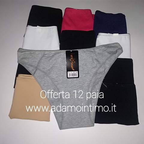 Offerta 12 Paia slip vita bassa donna ADVIS Art. A170 Invisibile
