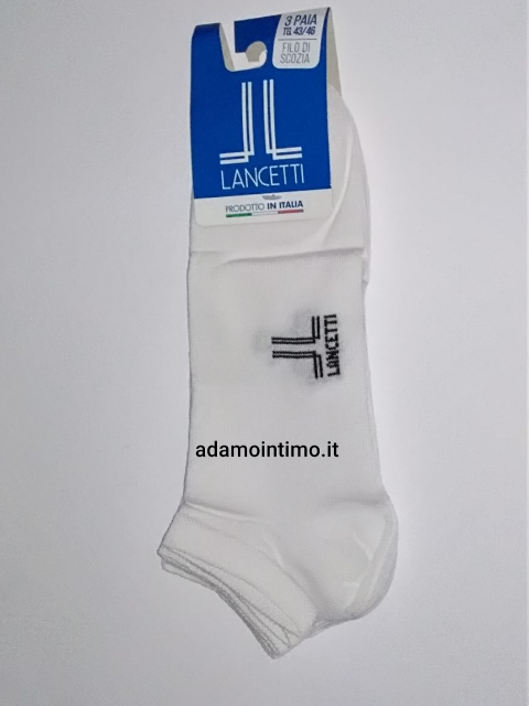 Offerta 3 paia Fantasmini Uomo Filo di Scozia LANCETTI Art. LAN011