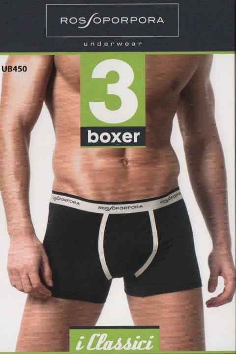 Offerta 3 paia Boxer uomo cotone elasticizzato Rossoporpora Art. UB450