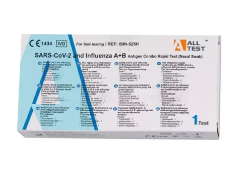 test antigenico rapido sars-cov-2 e influenza a+b ALL TEST combo
